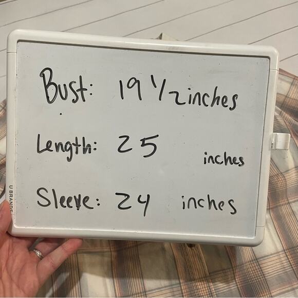 Carhartt Pink White Plaid Button Front Shirt Top Women’s Size Small‎ - Picture 14 of 15